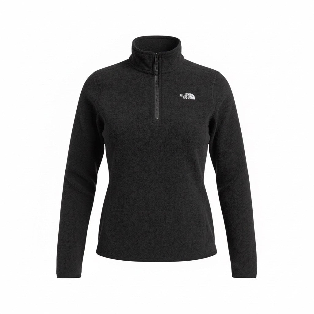 The North Face Womens 100 Glaicer 1/4 Zip Fleece / Black / RRP £65