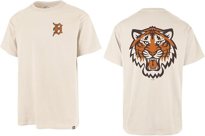 47 Echo Backer  Mens Tee / Detroit Tigers / Natural / BNWT / RRP £25