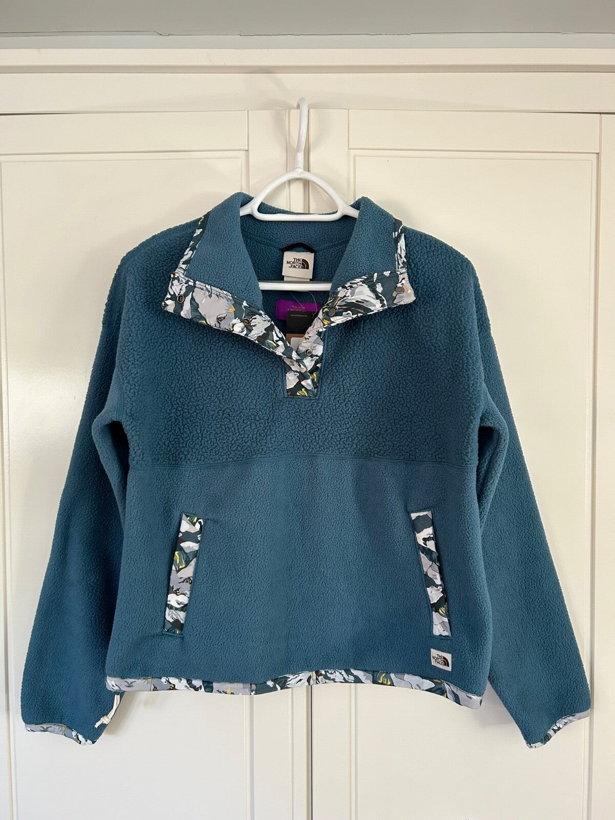 The North Face Womens Liberty 1/4 Snap Fleece / Mallard Blue / RRP £180