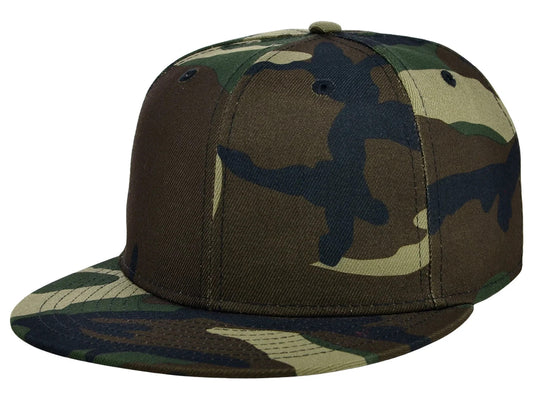 Crowns By Lids Camo Fitted Cap / Camo Green / RRP £23