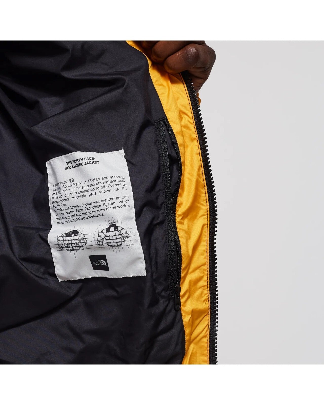The North Face Mens Lhotse Puffer Jacket / Summit Gold / RRP £290