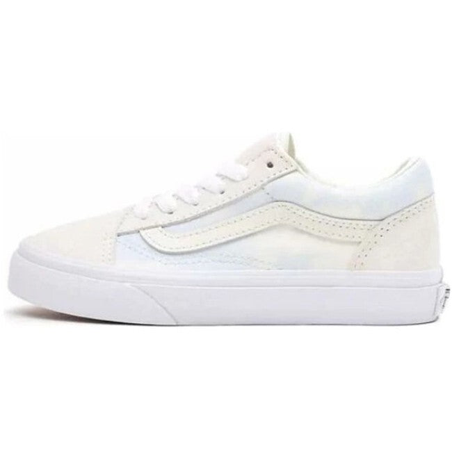 Vans Kids Bleach Wash Old Skool Trainers / White / RRP £50