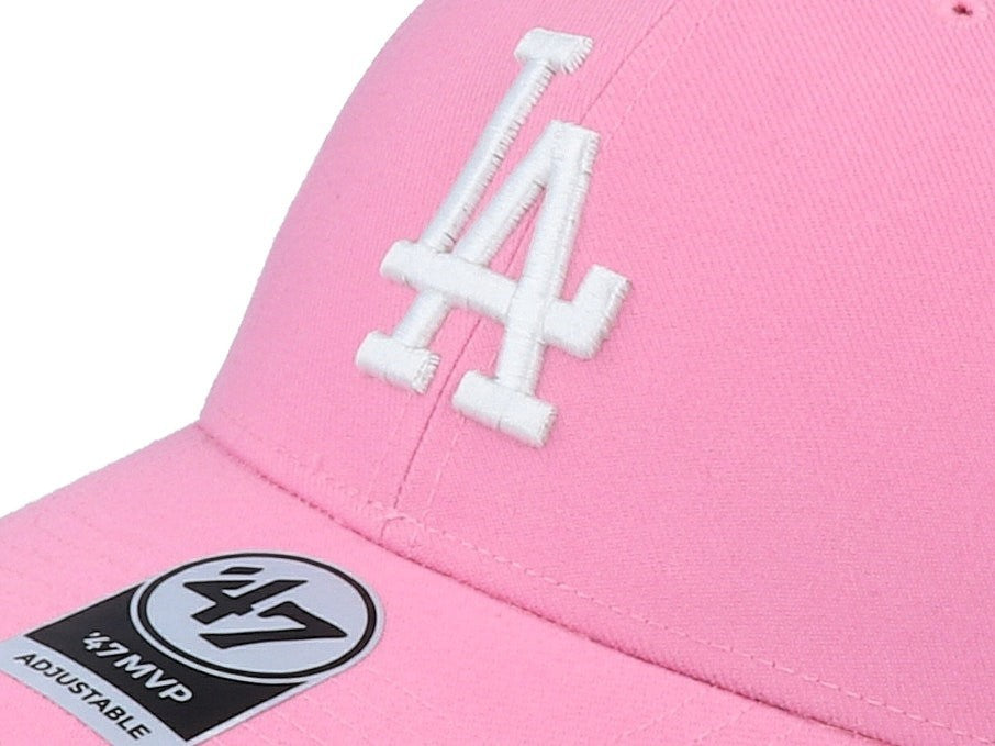 47 Brand LA Dodgers MLB MVP Cap / Pink White / RRP £28