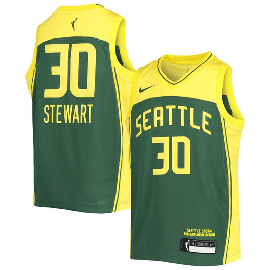 Nike Kids Seattle Storm Explorer Basketball Vest / WNBA / Stewart 30 / RRP £70