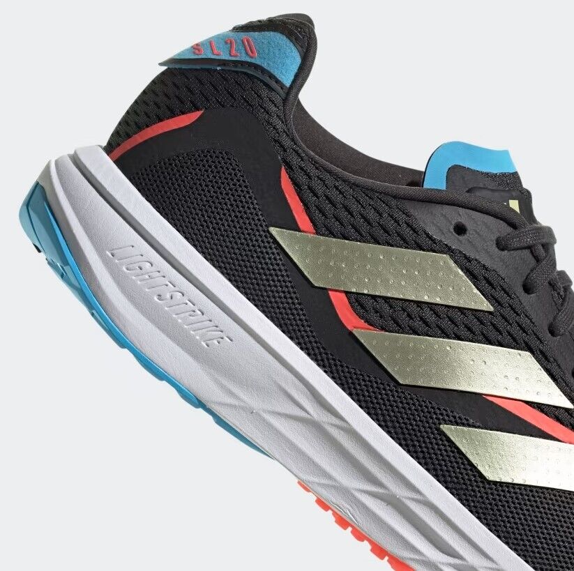 Adidas Mens SL 20.3 Running Trainers / Black Turbo / RRP £110