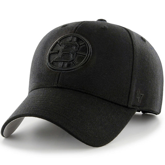 47 Brand Adult Boston Bruins Tonal MVP Cap / Black Black / RRP £28