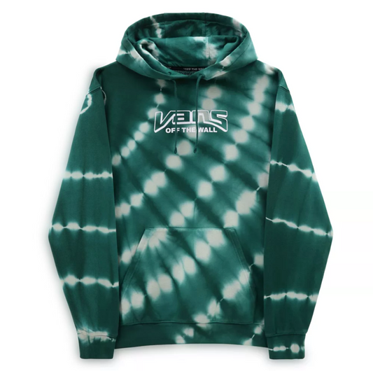 Vans Mens Logo Tie Dye Hoodie / Green / RRP £70