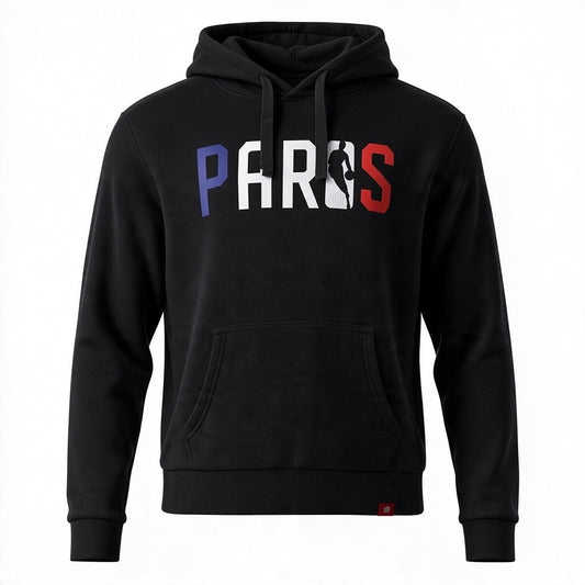 NBA Paris Velvet Hoody / Grey, Navy, Black, Ivory / RRP £90