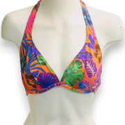Vilebrequin Bikini Top / Womens / Orange/Multicolour Leaf / RRP £110