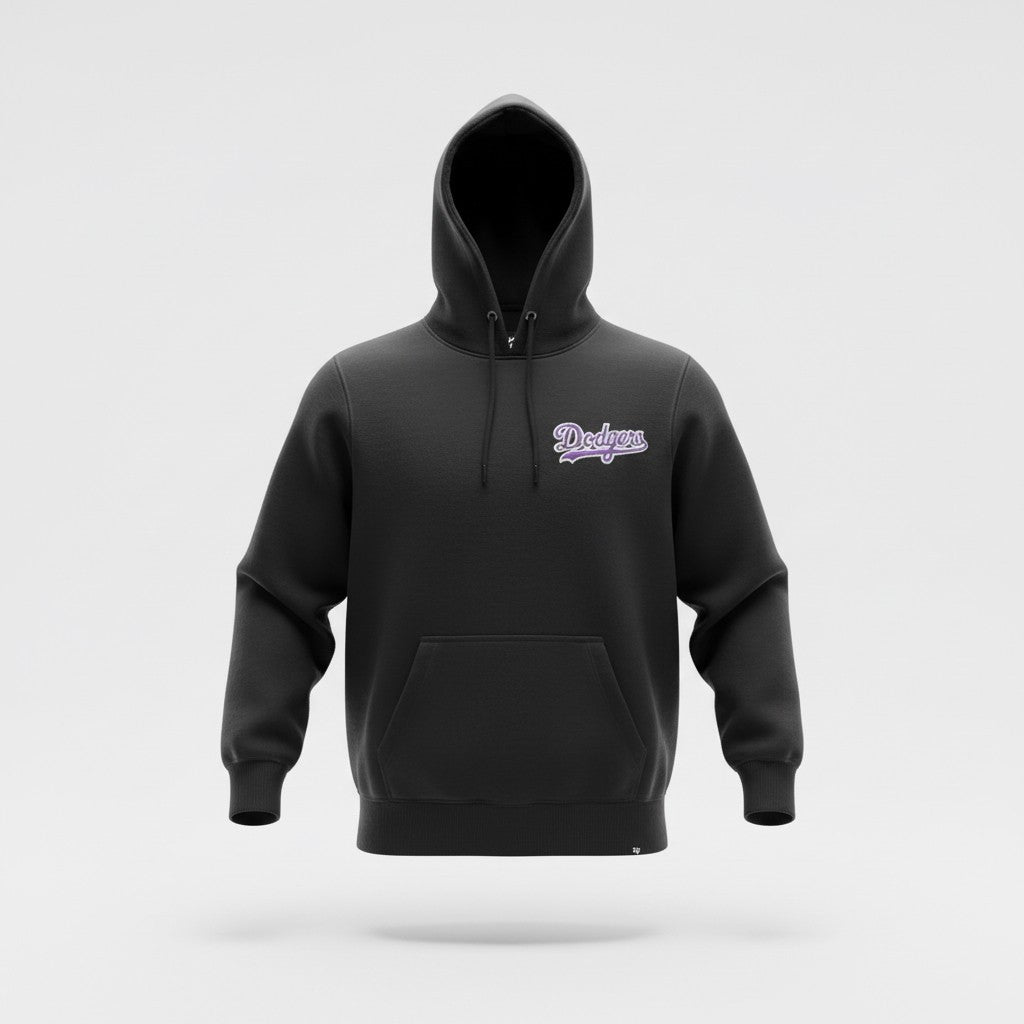 47 Imprint Backer Burnside Men's Hoodie / L.A Dodgers / Jet Black / RRP £70