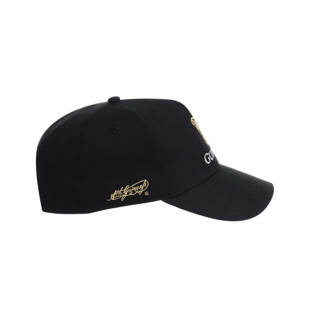Guiness Adult Black Harp Five Panel A Frame Cap / Black / RRP £28