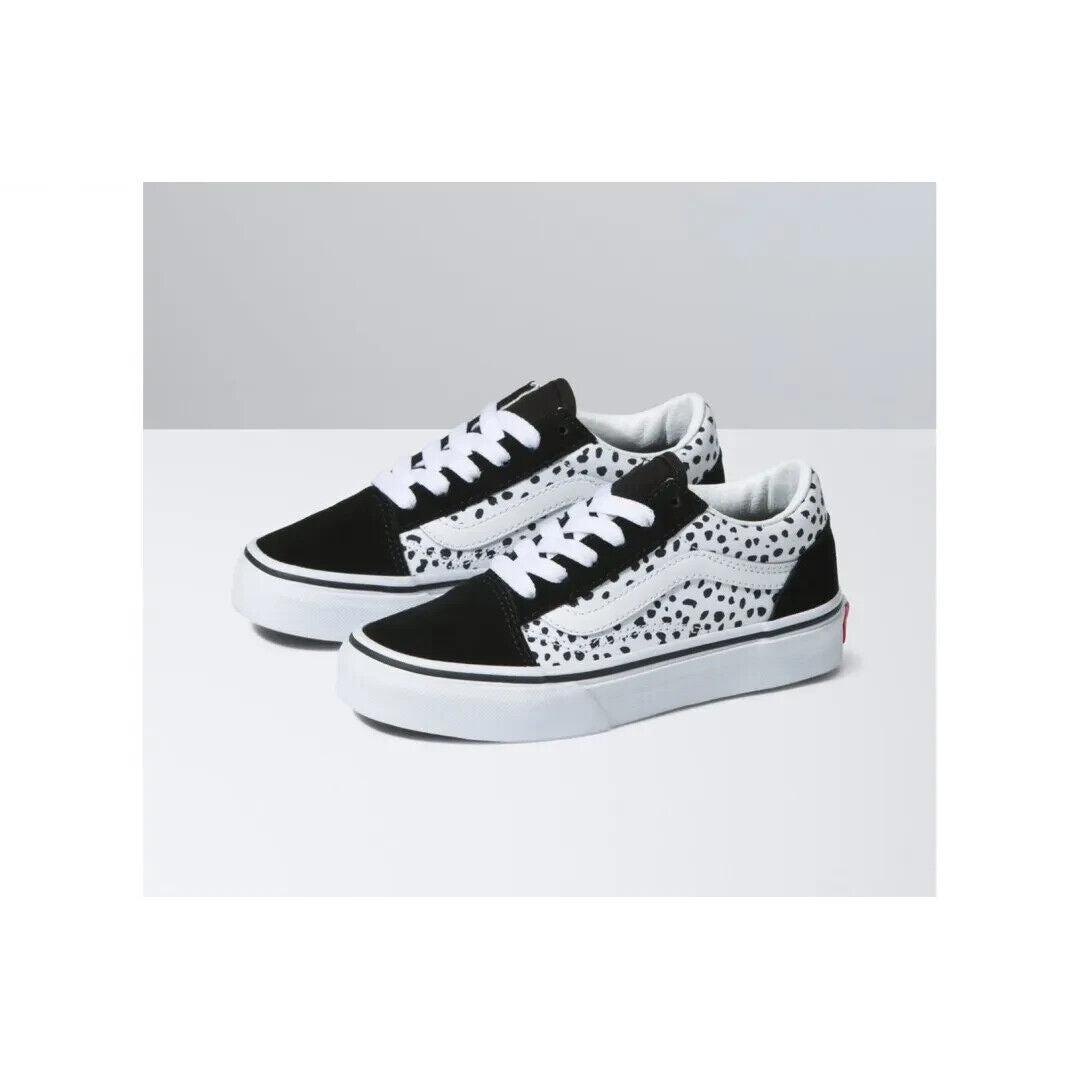 Vans Kids Old Skool Trainers / Black White Dalmatian / RRP £40