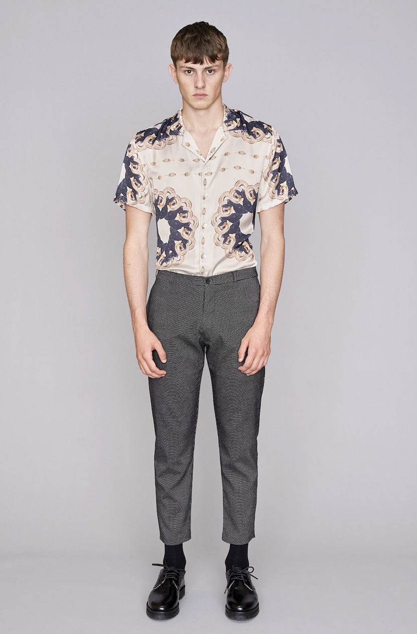 Hermano Mens Charcoal Grey Cropped Slim Fit Trousers / BNWT / RRP £50