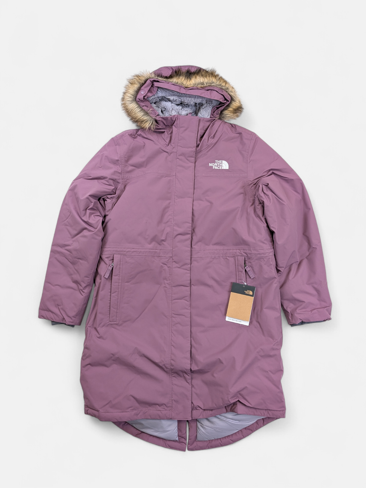 The North Face Girls ARTIC SWIRL PARKA Jacket / Pikes Purple / RRP £225
