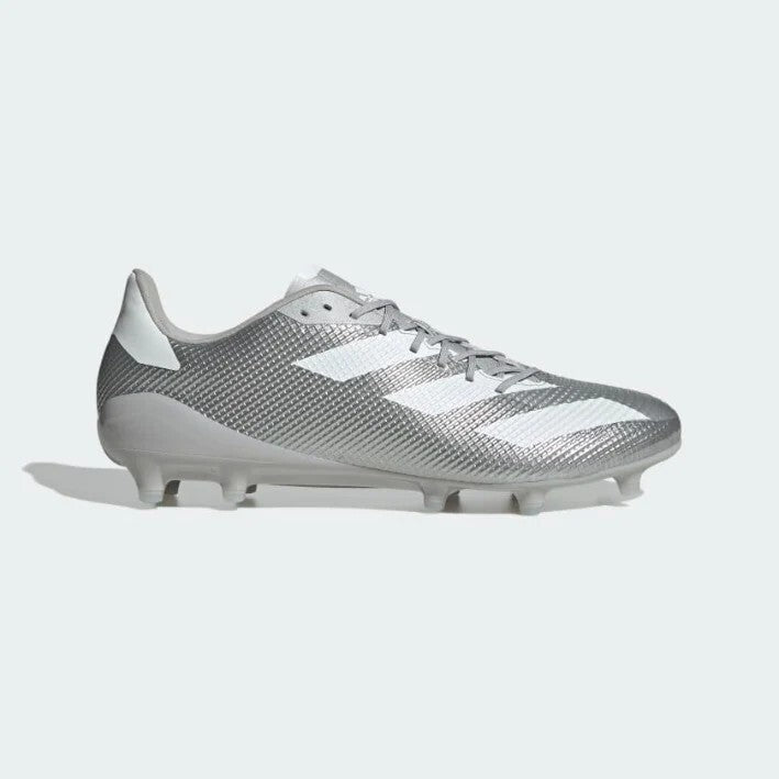 Adidas Mens Adizero RS7 (FG) Rugby Boots / Silver White / RRP £170