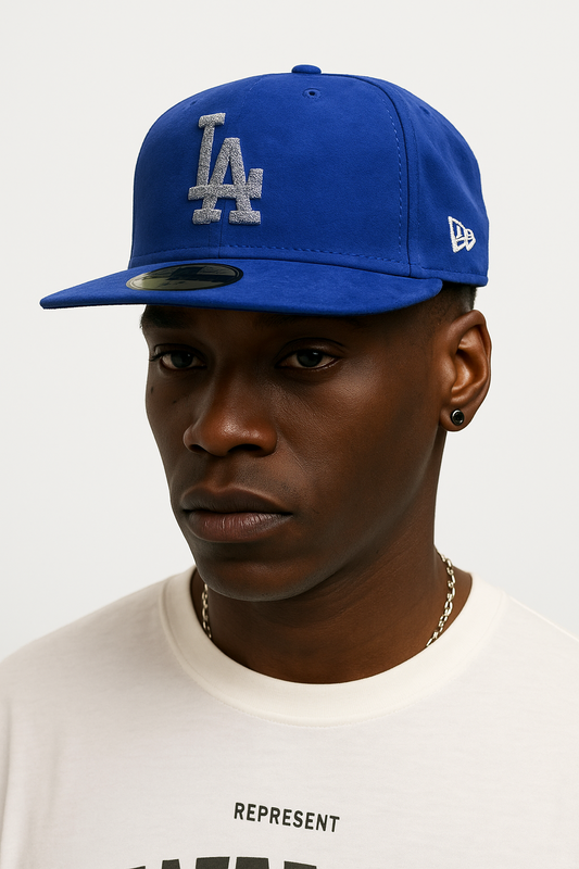 New Era LA Dodgers Iced Out 5950 Fitted Cap / Royal Blue Silver / RRP £45