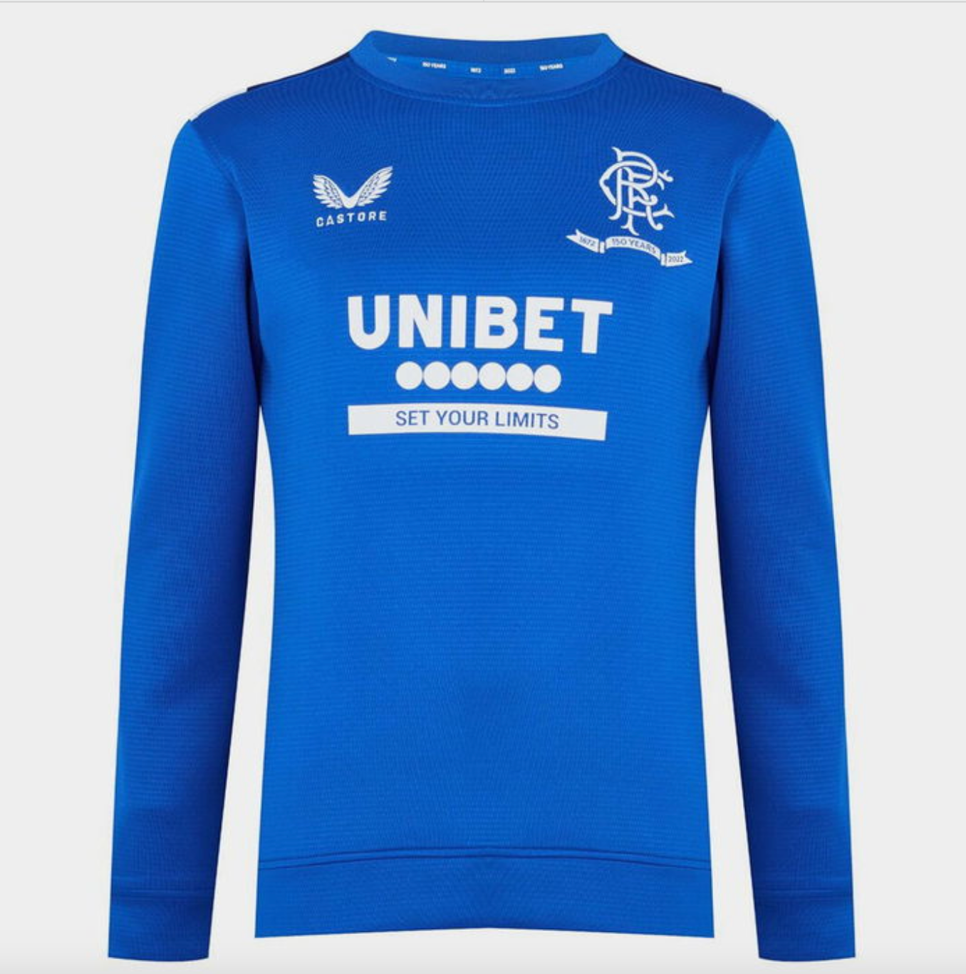 Castore Rangers '150 Years Anniversary' Training Sweatshirt / Blue / RRP £60