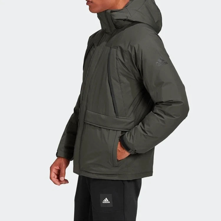 Adidas Mens Outdoor Sport 11/11 Down Winter Coat / Dark Green / RRP £180