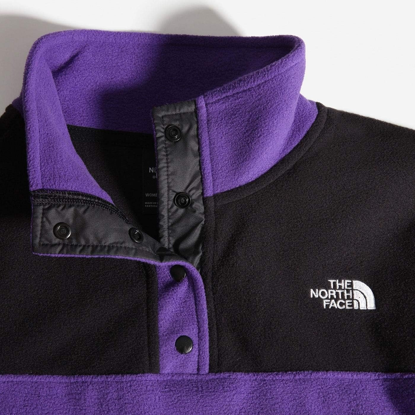 The North Face Womens TKA Glacier Snap Pullover Fleece / Peak Purple / RRP £65