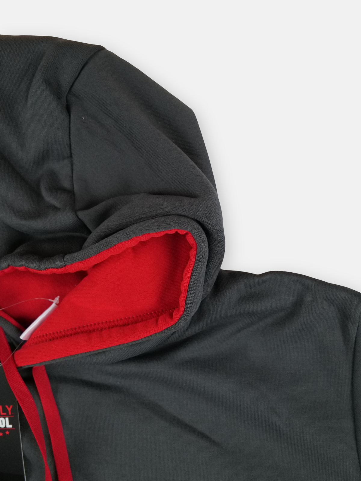 Charly Mens 2018-19 Hooded Sweat Football Top / Black / RRP £29.99