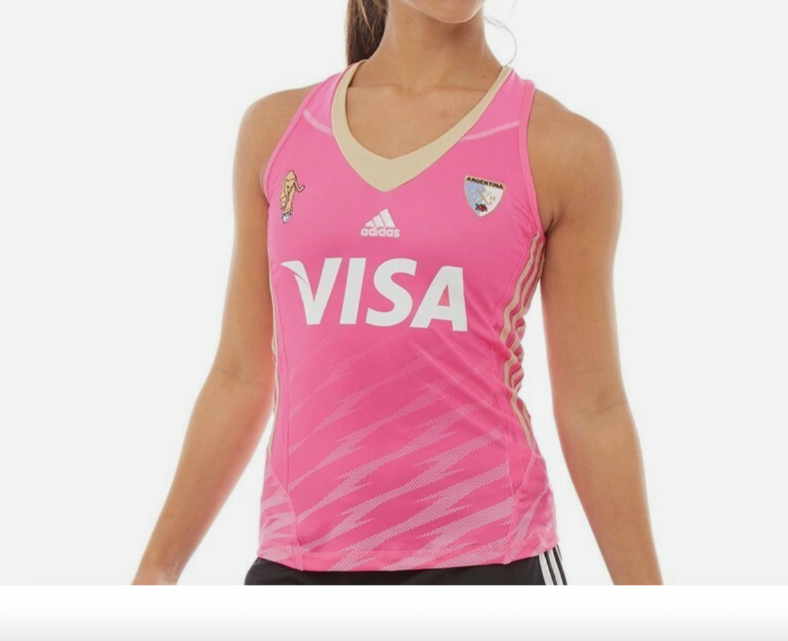 Adidas Womens Las Leonas Argentina Hockey Jersey / BNWT / Pink / RRP £40