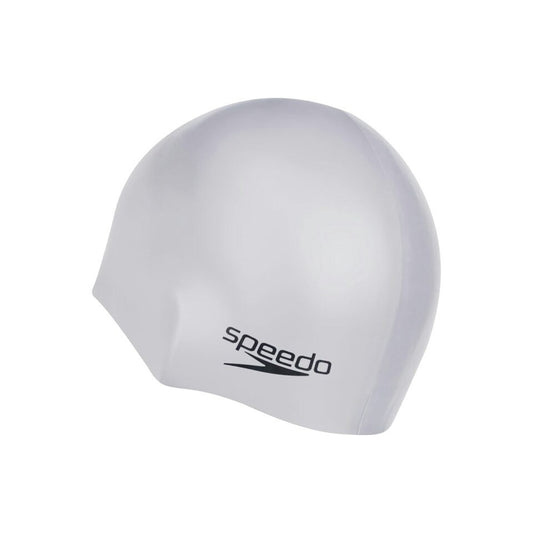 Speedo Junior Silicone Swim Cap / White / RRP £9