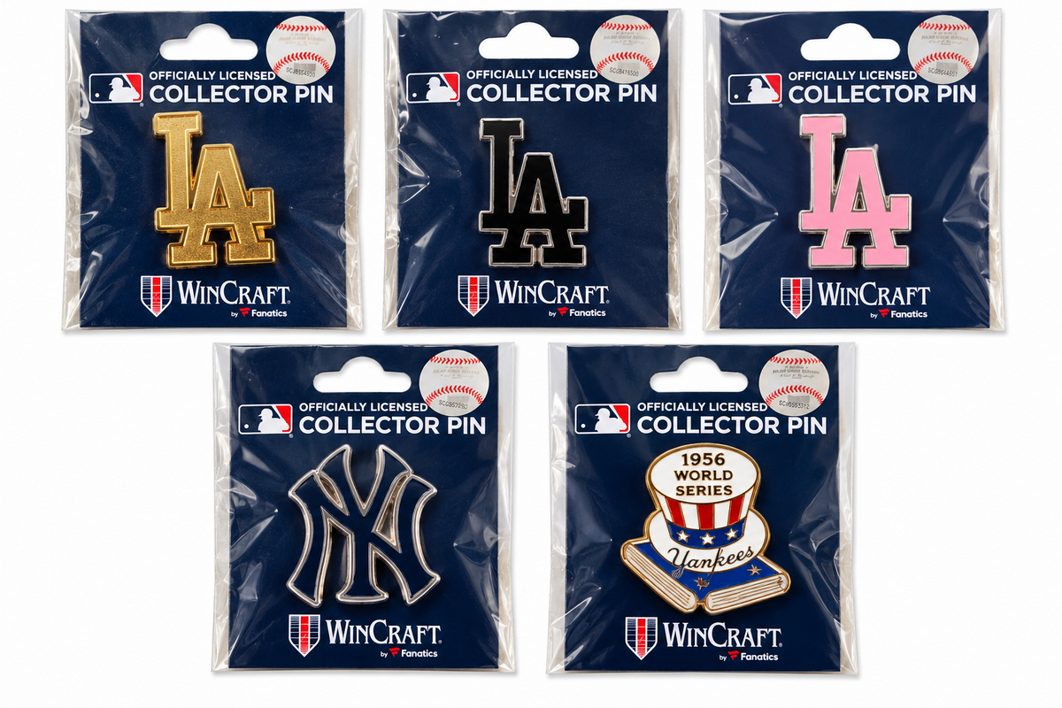 MLB Collector Pin Pin Badges / Yankees, Dodgers, Red Sox / RRP £9