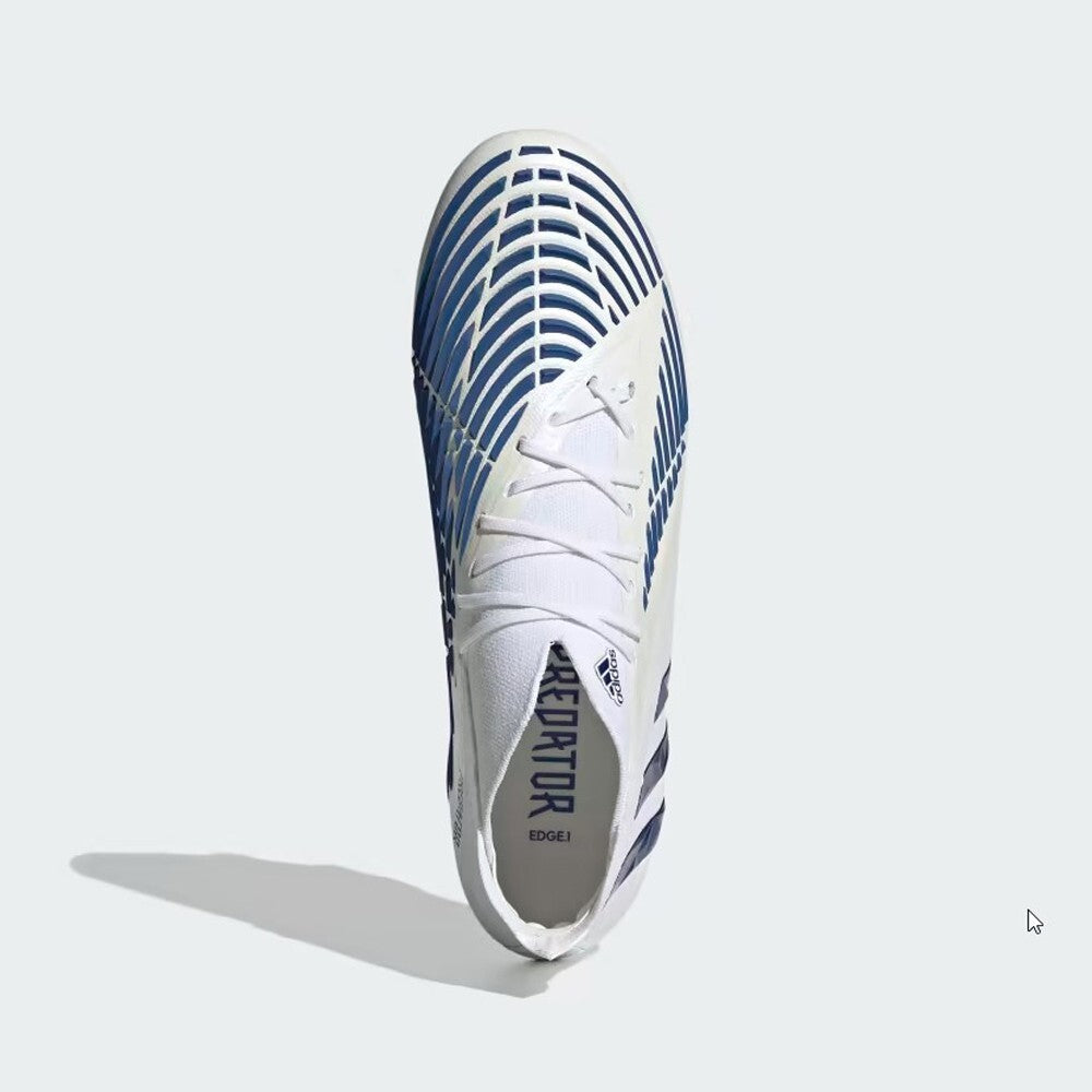 Adidas Unisex Predator Edge.1 FG Football Boots / White Blue / RRP £180