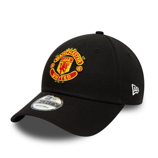 New Era Adult Manchester United Essential Black 9FORTY Cap / Black / RRP £24