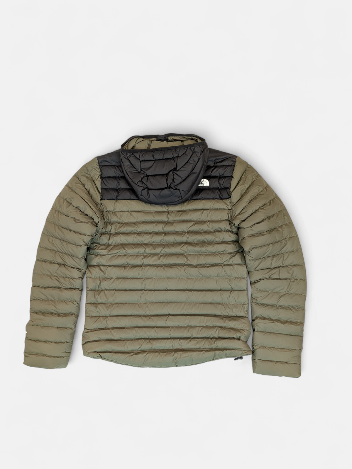 The North Face Mens Stretch Down Hoodie / Taupe Green / RRP £245