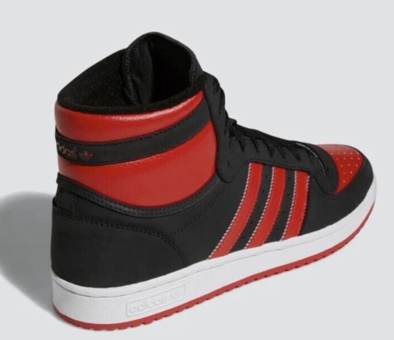 Adidas Mens Top Ten Hi Trainers / Black Red / RRP £85