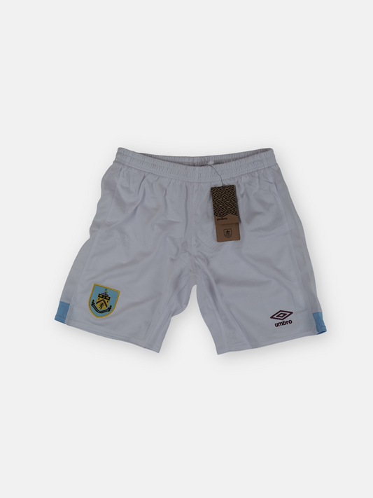 Umbro Kids 2021-22 Burnley Away Football Shorts / White / RRP £14.99