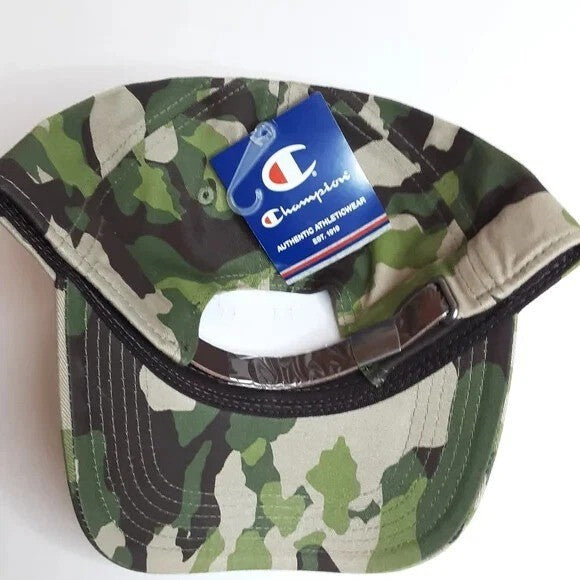 Champion Adult Classic Script Baseball Cap / Camo Black / RRP £24