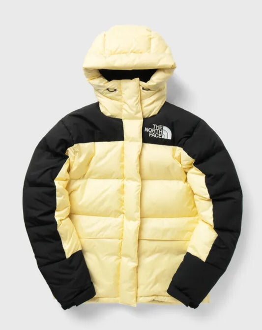 The North Face Women’s Himalayan Down Puffer Parka Jacket / Pale Yellow Black / RRP £320
