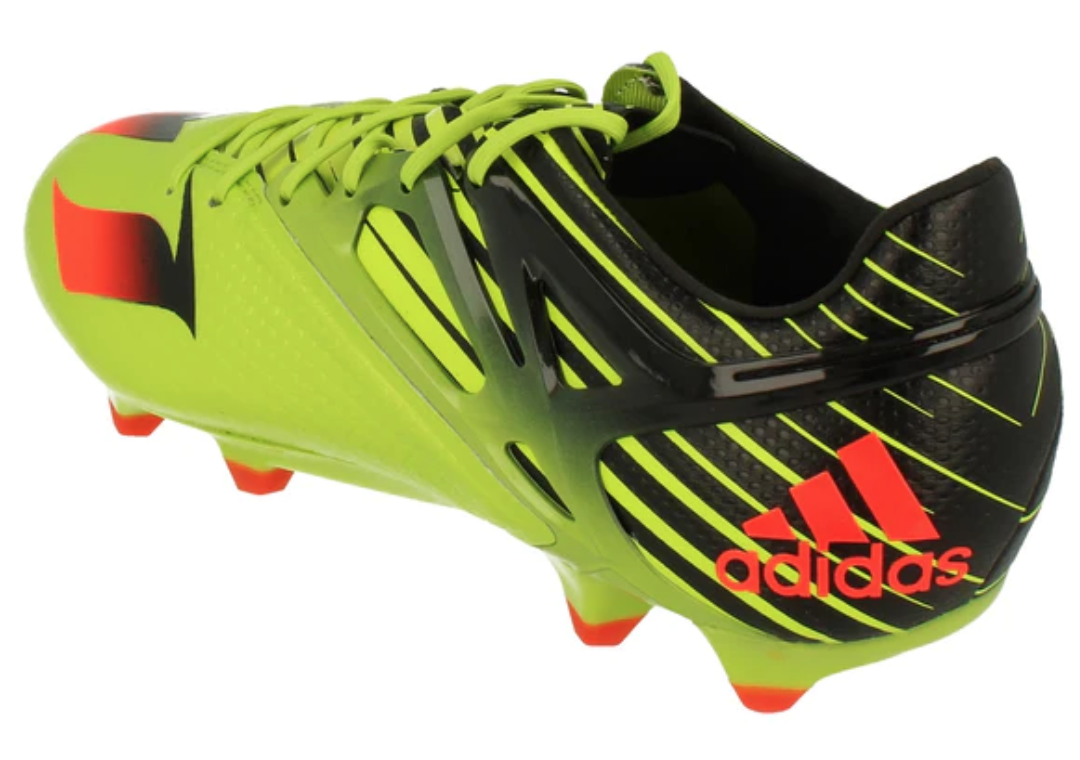 Adidas Messi 15.1 Firm Ground Football Boots / Green Solar Red Black / RRP £155