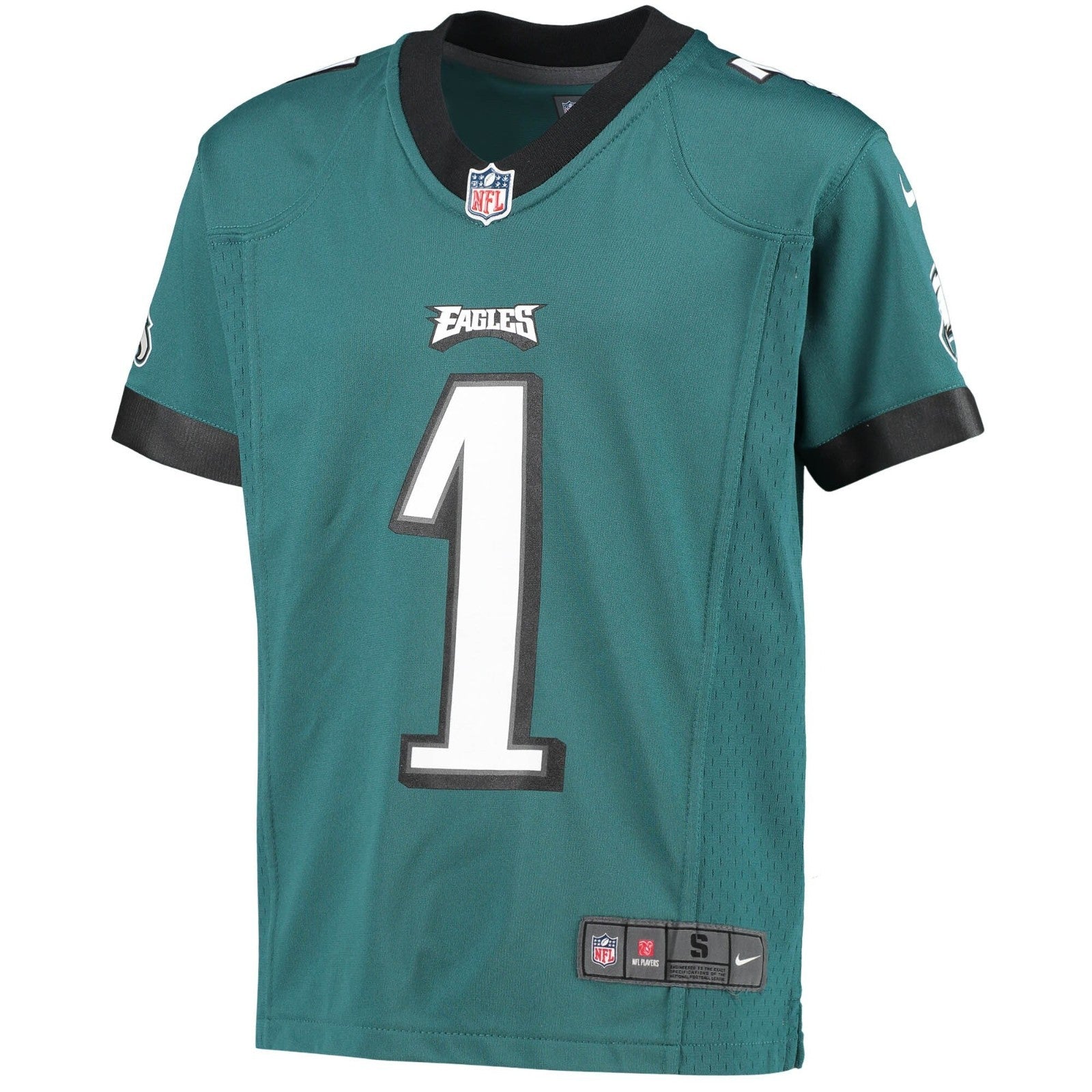 Nike Kids Philadelphia Eagles Jalen Hurts NFL Youth Game Jersey / Green / RRP £8