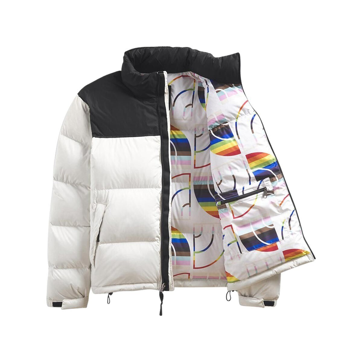 The North Face Mens Nuptse Pride Jacket / Gardenia White / RRP £270