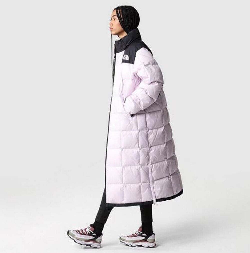 The North Face Womens Pink Lhotse Duster Long Puffer Coat / RRP £425