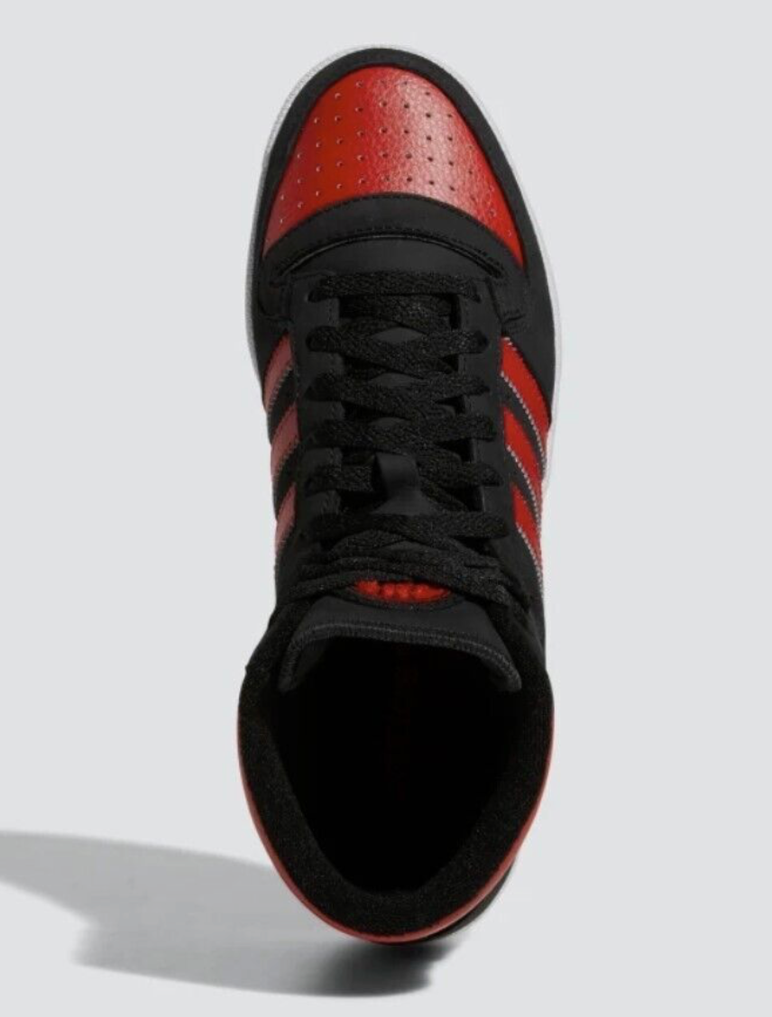 Adidas Mens Top Ten Hi Trainers / Black Red / RRP £85