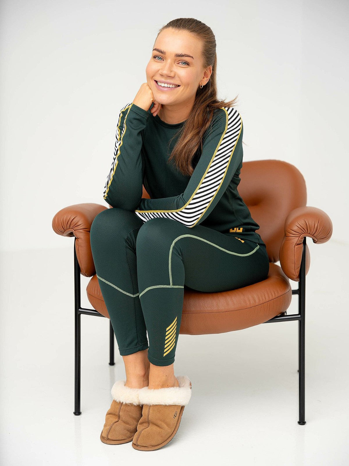 Helly Hansen Womens Lifa Active Legging Tight / Green / RRP £40