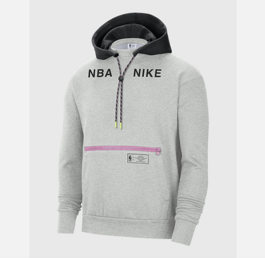 Nike Mens NBA Team 31 Courtside Fleece Hoodie / Grey Marl / RRP £80