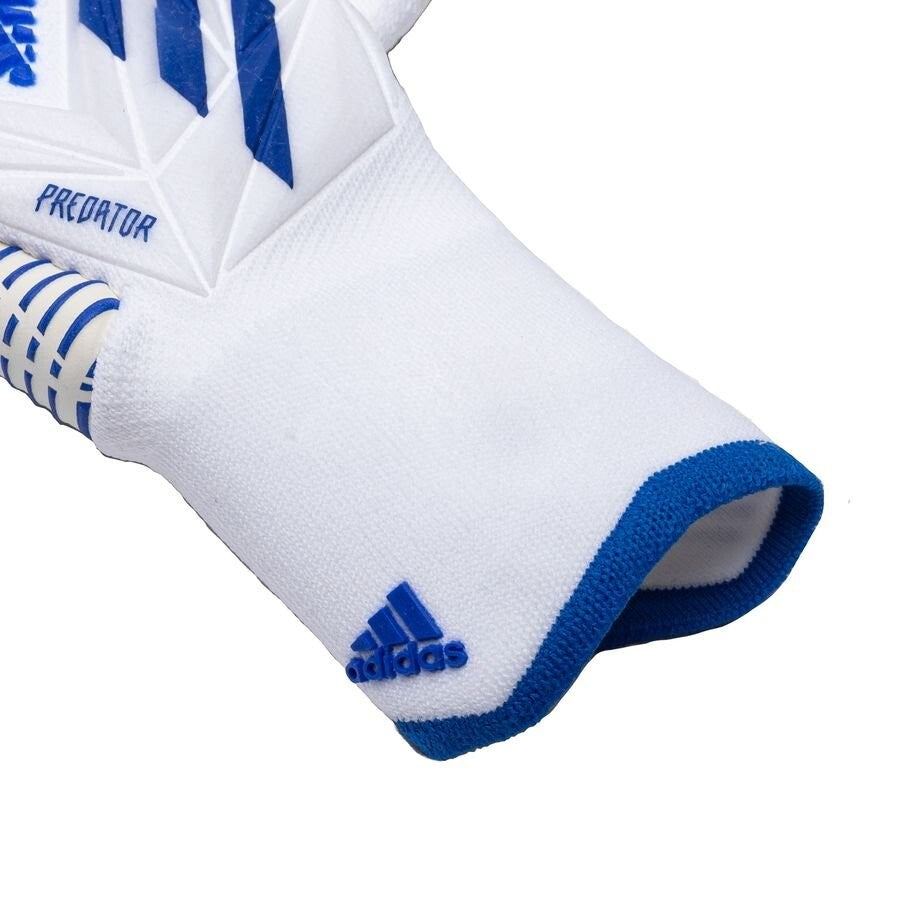 Adidas Predator Edge Hybrid Pro Goalkeeper Gloves / White Blue / RRP £100
