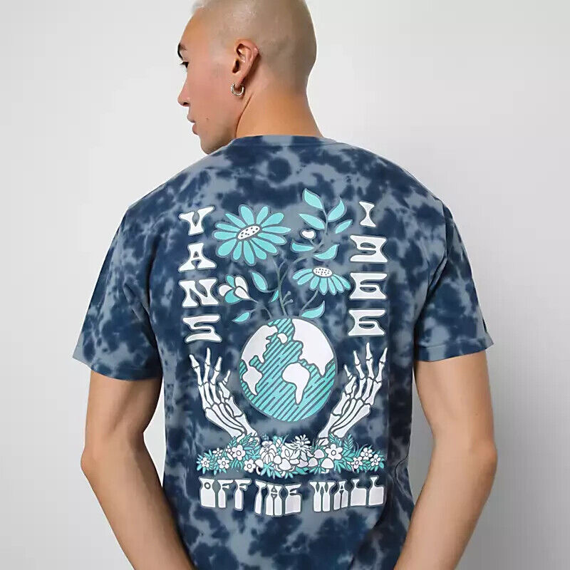 Vans Mens Focus on Balance Tie Dye T-Shirt / Blue / RRP £42