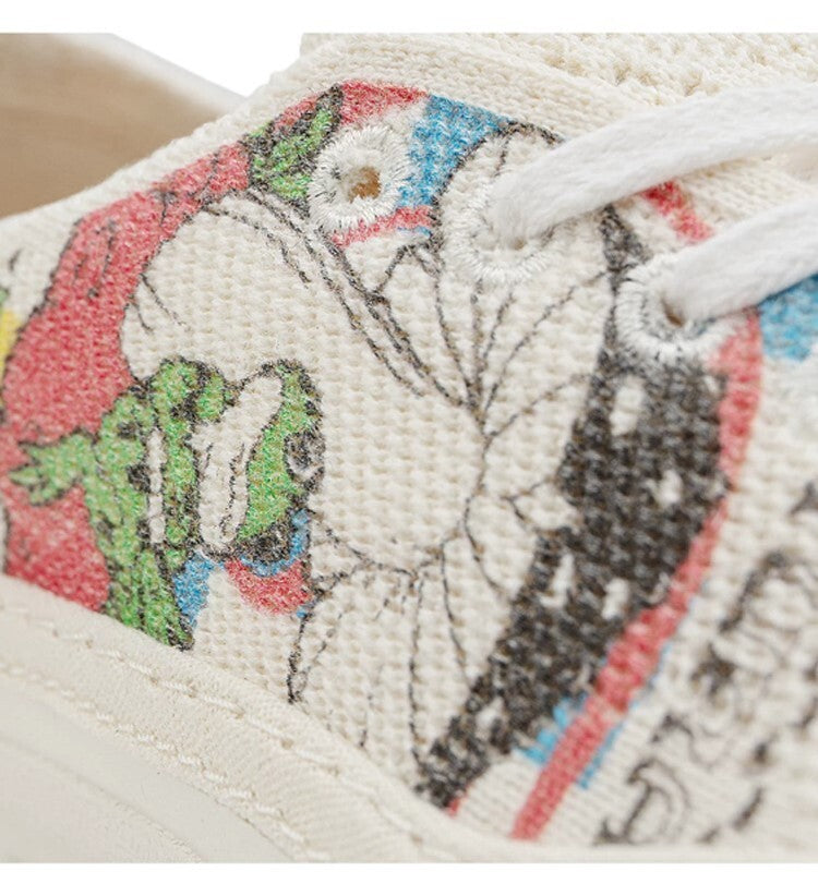 Vans Eco Theory Circle Vee Trainers / Beige Multi / RRP £105