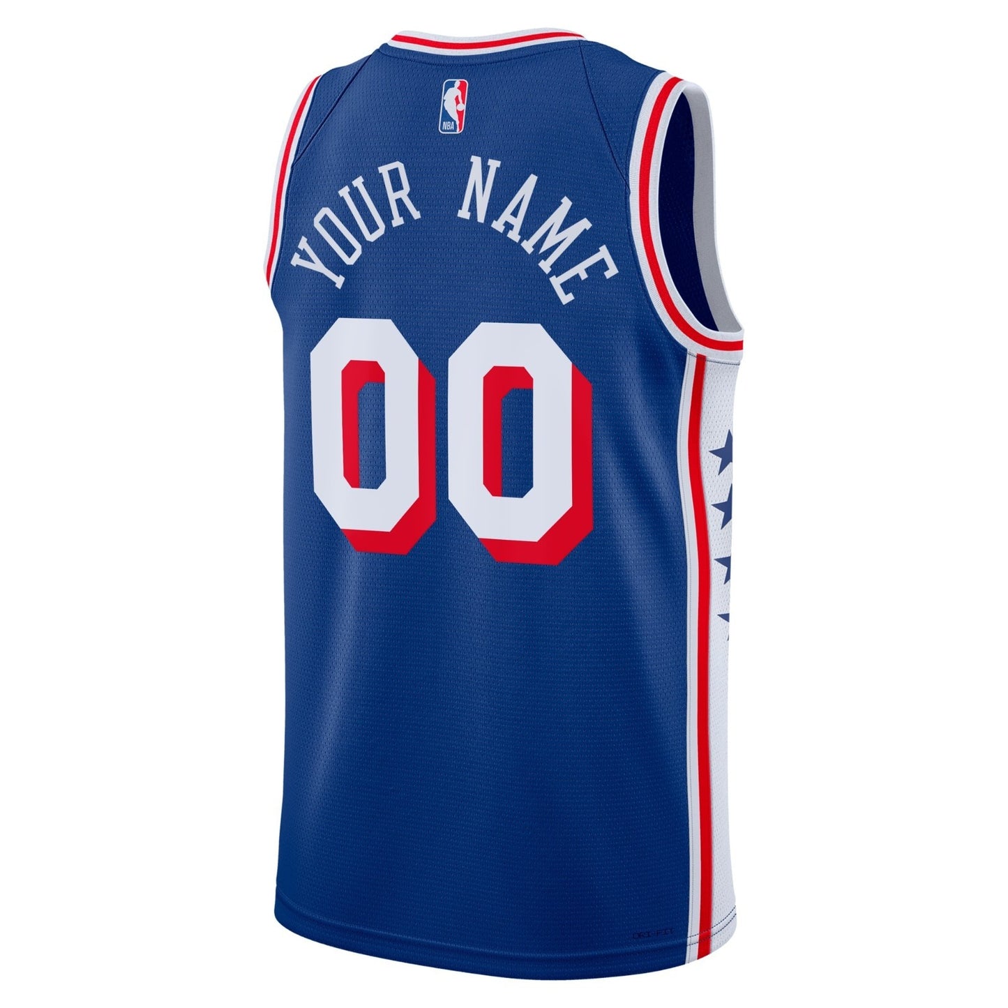 Nike Youth Philadelphia 76ers Blank Basketball Jersey / Royal Blue / RRP £75