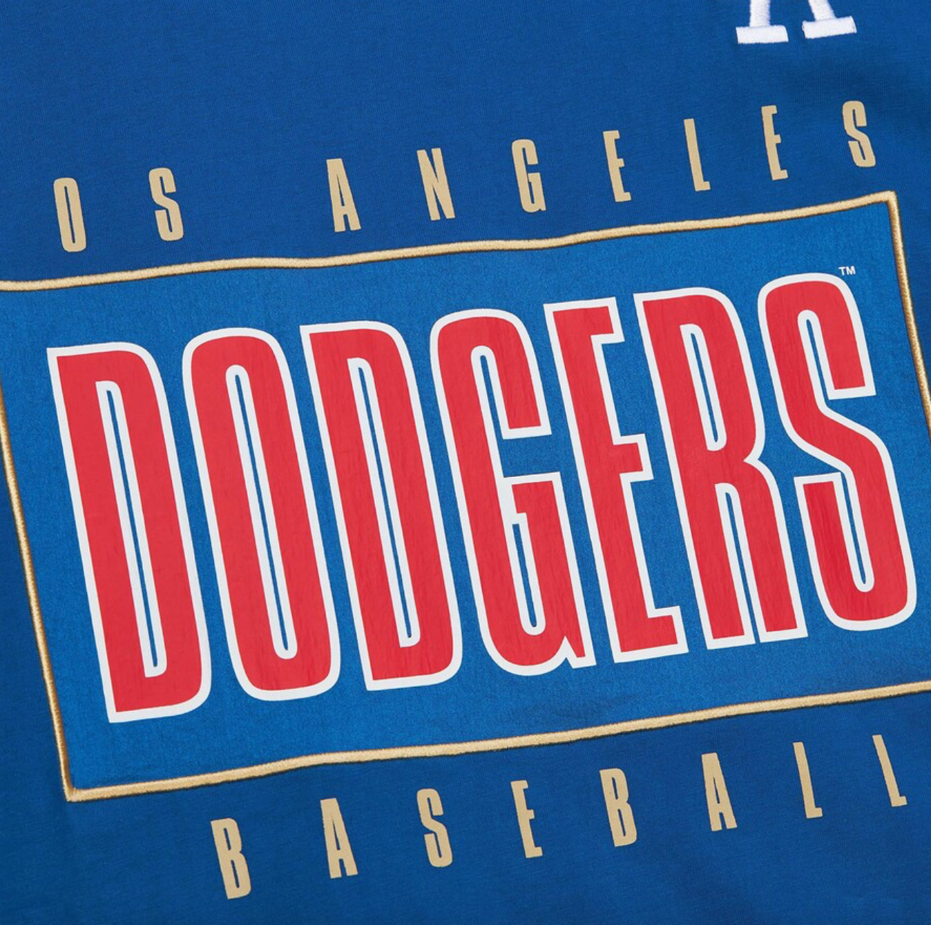 Mitchell & Ness Mens LA Dodgers MLB Team Tee / Blue / RRP £25