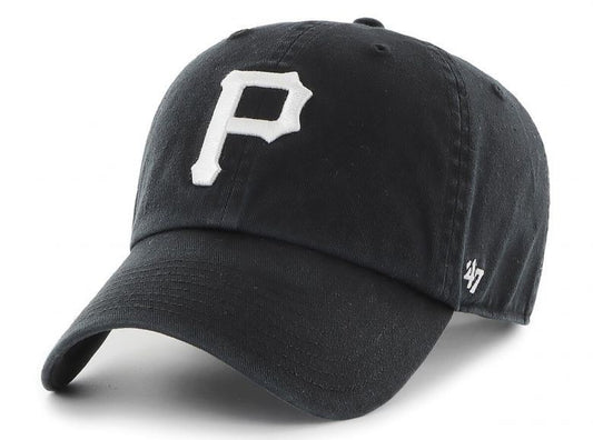47 Brand Adult Pittsburgh Pirates Clean Up Cap / Black White / RRP £24