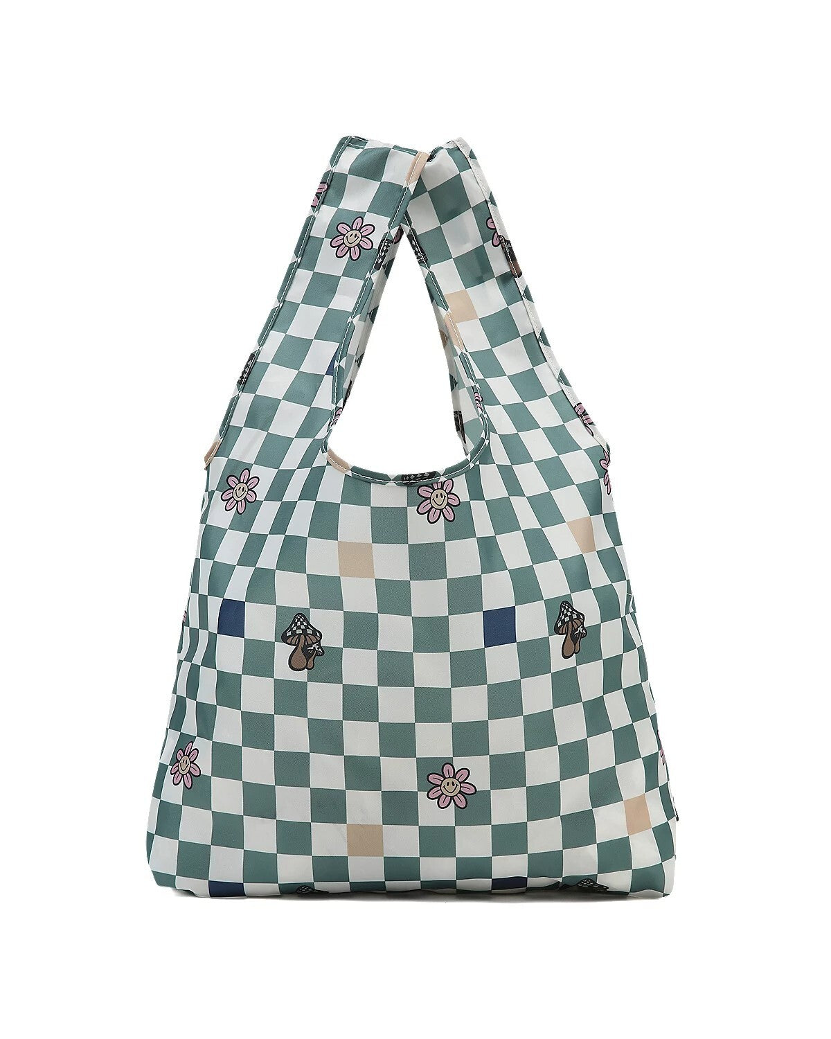 Vans Womens Contortion Tote Bag / Checker Green / RRP £24