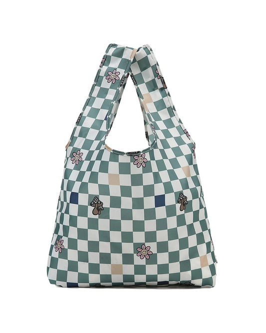 Vans Womens Contortion Tote Bag / Checker Green / RRP £24