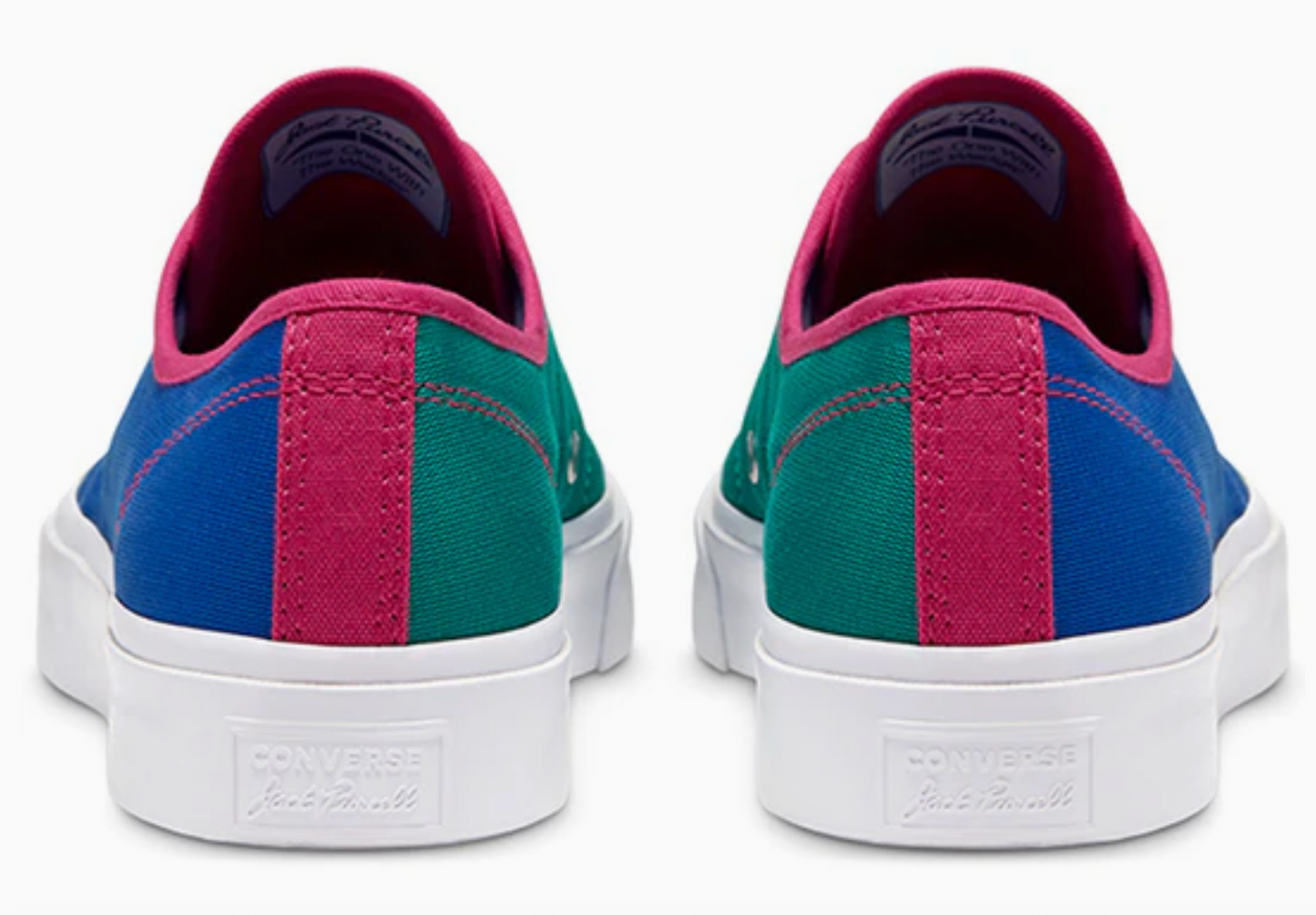 Converse Unisex Jack Purcell Low Trainers / Royal Blue, Cerise, Green / RRP £65